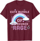 Cute Bundle Of Unfocused Rage Funny Pastel Goth Rainbow T-Shirt - T-Shirt | Maroon
