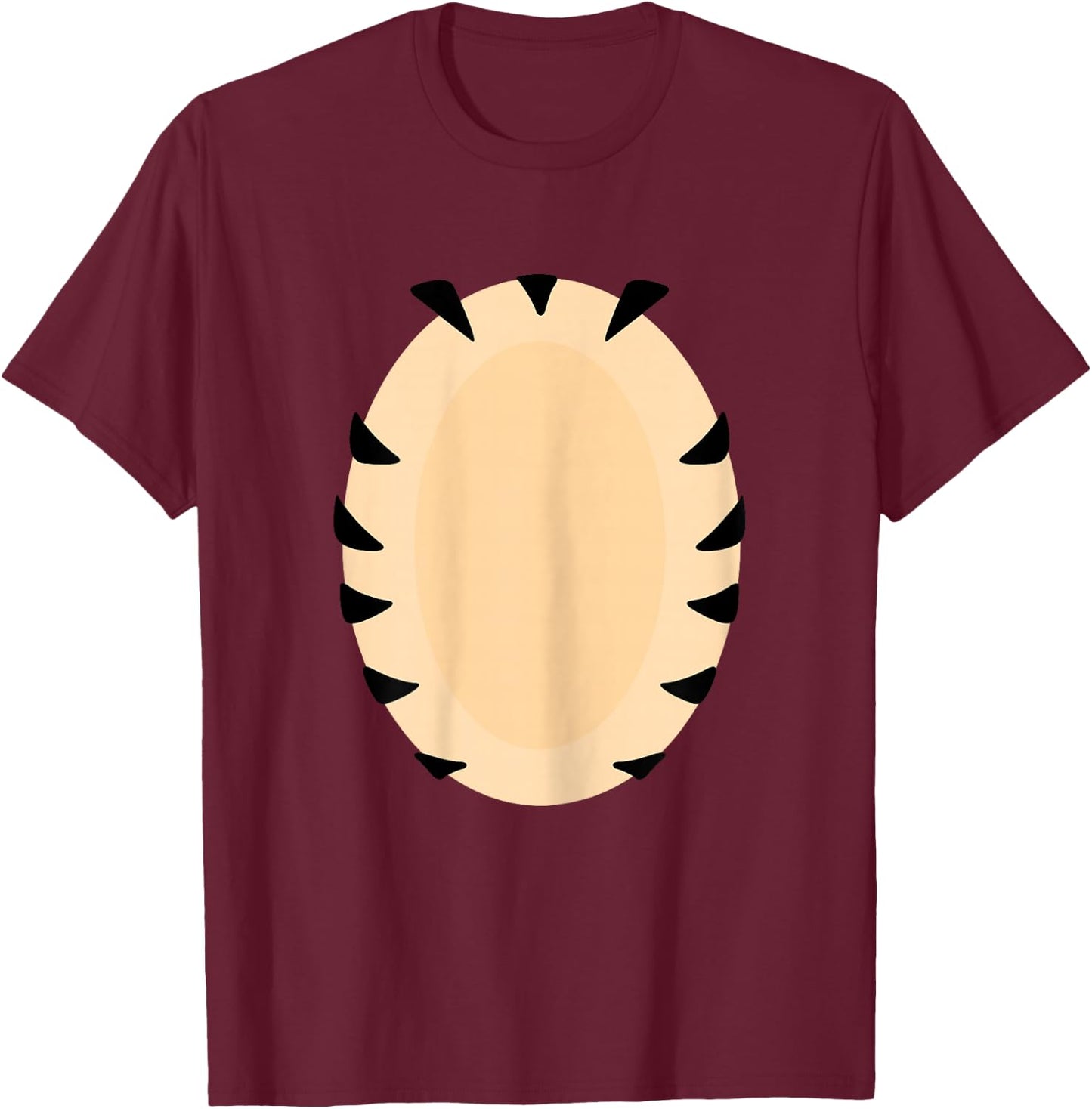 Tiger Costume Orange Adult DIY T-Shirt - T-Shirt | Maroon