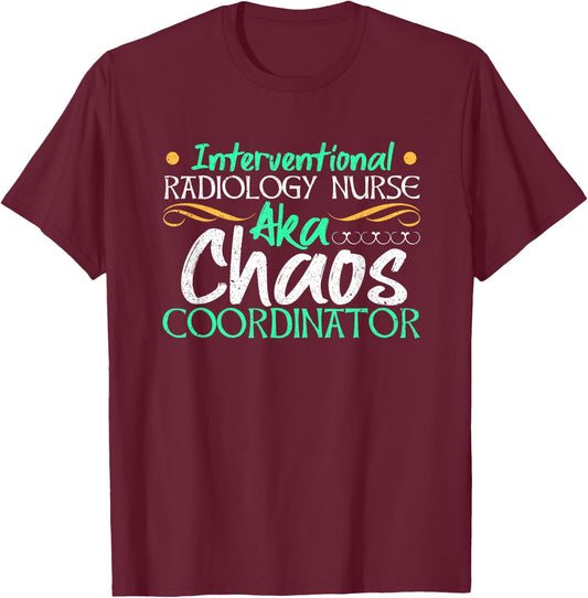 Interventional Radiology Nurse Medical Professional RN Gift T-Shirt - T-Shirt | Maroon