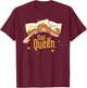 Nap Queen Shirt, Napping Sleeping Gift Women Girls Graphic T-Shirt - T-Shirt | Maroon