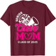 Senior Cheerleader Mom Cheer Class Of 2025 Graduation Women T-Shirt - T-Shirt | Maroon