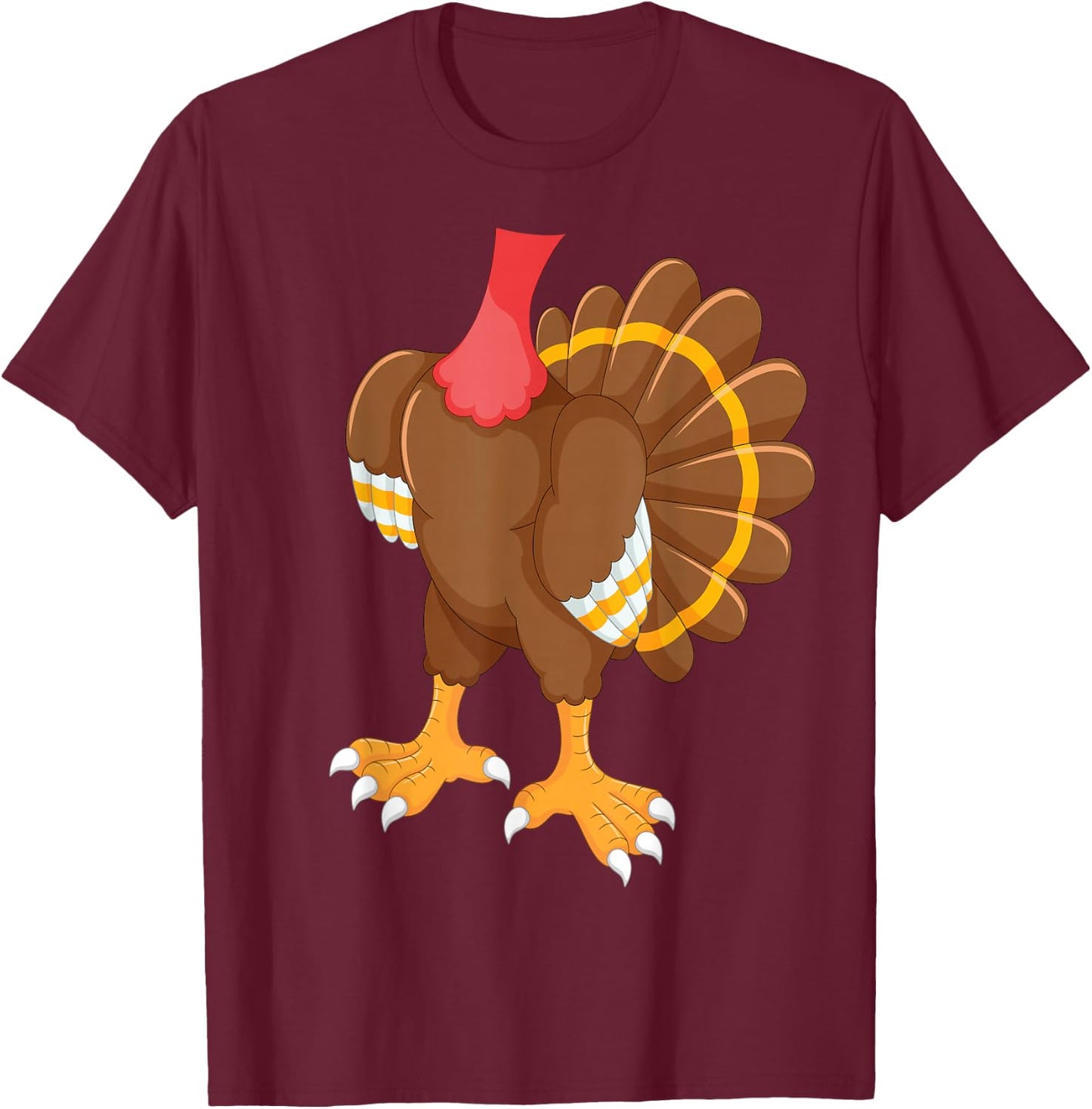 Turkey Shirt Adult Men Women Kids Turkey Costume T-Shirt - T-Shirt | Maroon