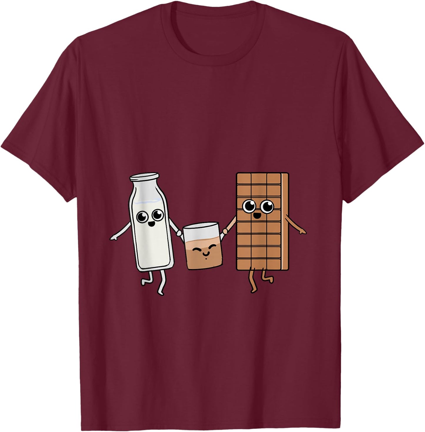 Kawaii Chocolate Milk Chocolate Milk Lover Gift T-Shirt - T-Shirt | Maroon