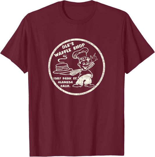 Vintage Alameda California T-Shirt - T-Shirt | Maroon