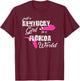 Funny Kentucky Just a Kentucky Girl in a Florida T-Shirt - T-Shirt | Maroon