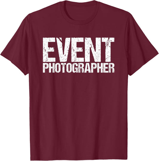 Official Employee Job for Event Photographers T-Shirt - T-Shirt | Maroon