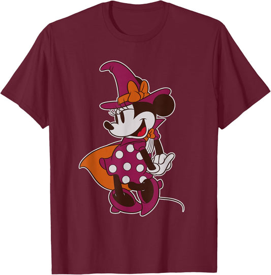 Disney Minnie Mouse in Halloween Witch Costume T-Shirt - T-Shirt | Maroon