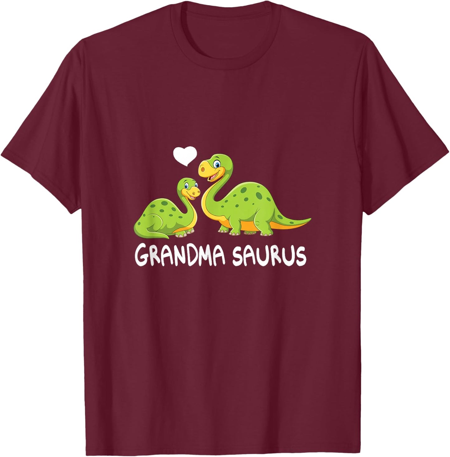 Grandma Saurus Grandmasaurus cute and funny women girls kids T-Shirt - T-Shirt | Maroon