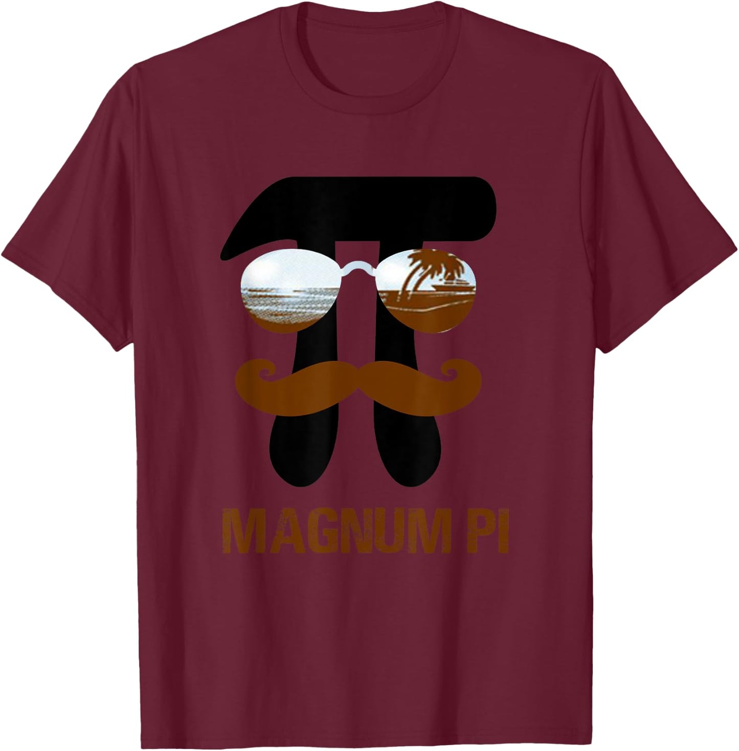 Magnum Pi for Math and Physics Science for Teachers T-Shirt - T-Shirt | Maroon