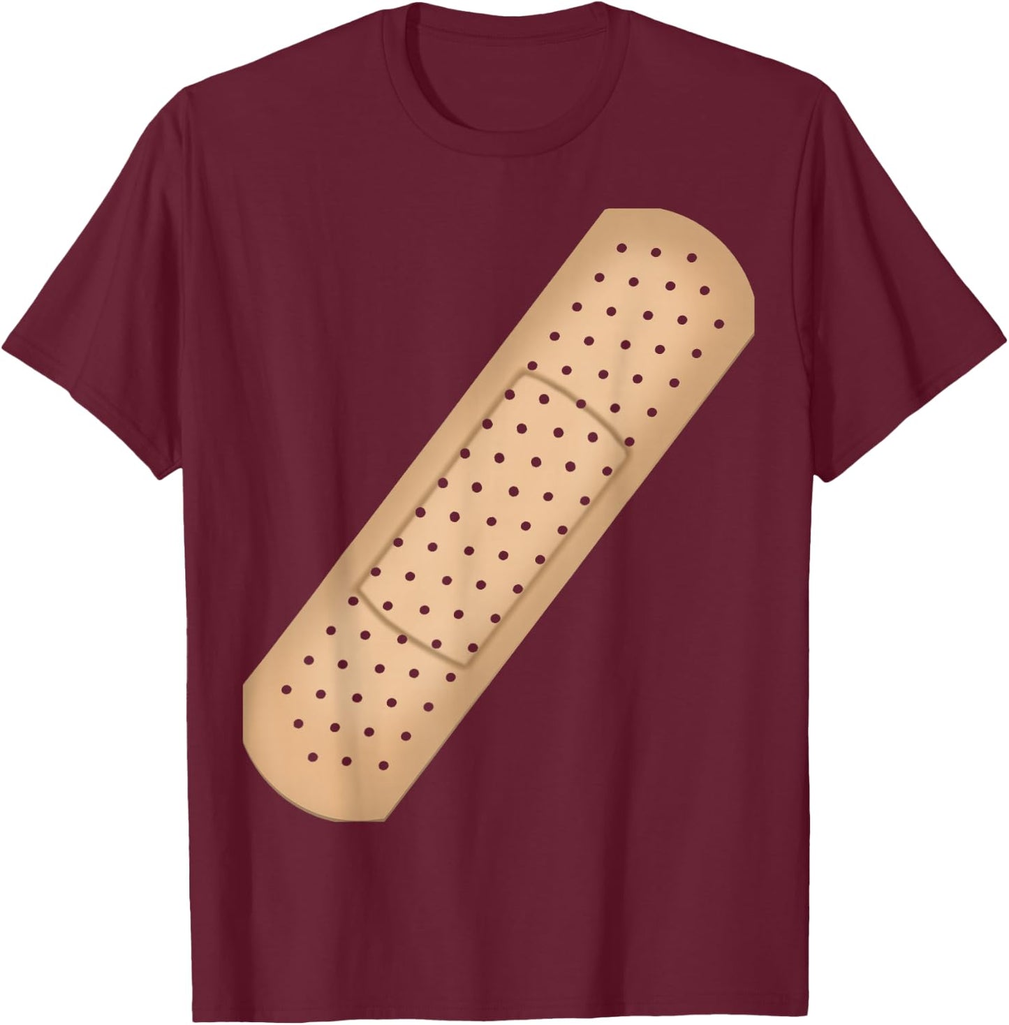 Band Aid T-Shirt - T-Shirt | Maroon