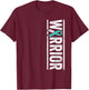 Cervical Cancer Warrior - Sideways Teal Awareness Ribbon T-Shirt - T-Shirt | Maroon