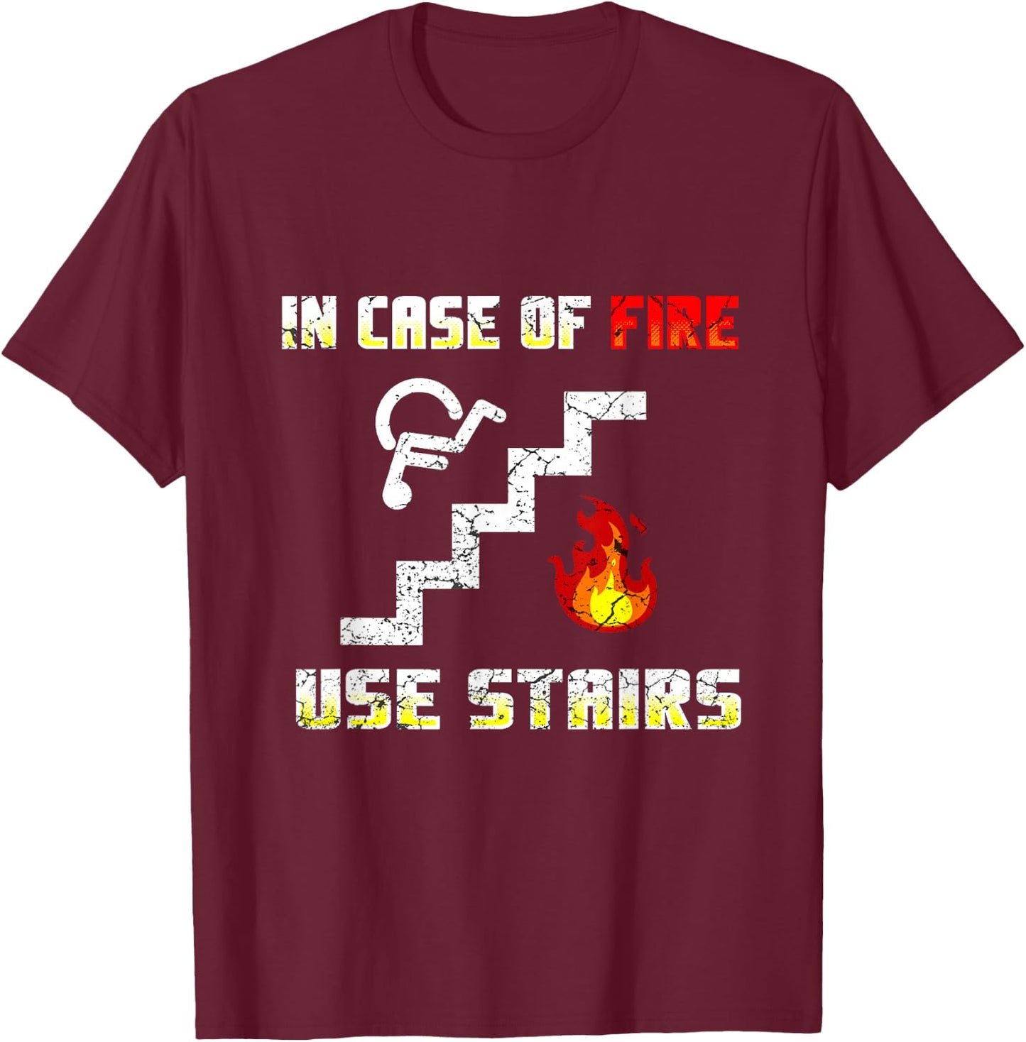 Wheelchair Humour Disability Handicap T-Shirt - T-Shirt | Maroon