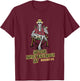 National Harvey Wallbanger Day | Drinking Beach Skeleton T-Shirt - T-Shirt | Maroon
