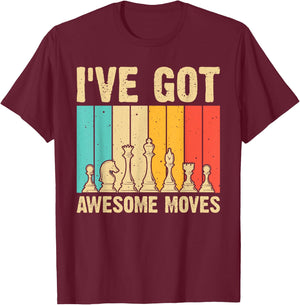 Funny Chess Gift Chess Player Men Women Kids Chess Lover T-Shirt - T-Shirt | Maroon