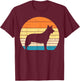 Heeler Australian Cattle Dog Retro Blue Red Animal Pet Gift T-Shirt - T-Shirt | Maroon