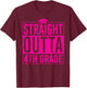 Straight Outta 4th Grade Graduation Class 2026 Fourth Grade T-Shirt - T-Shirt | Maroon