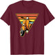 Retro Scooter Bike Motorbike Scoot - Vintage Moped T-Shirt - T-Shirt | Maroon