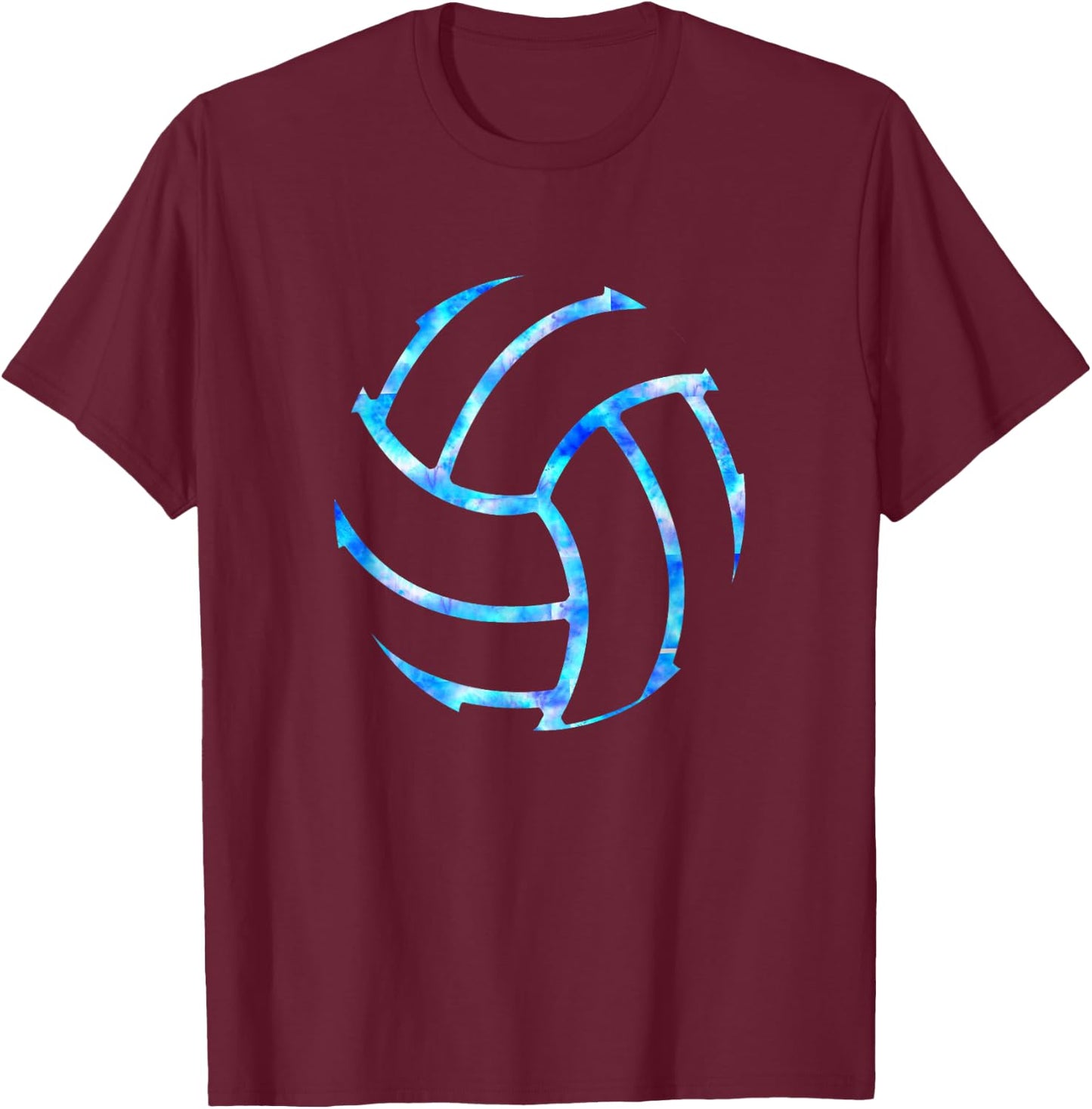 Volleyball Stuff Attire tie dye Gift a Teen Girl Player T-Shirt - T-Shirt | Maroon