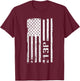 13P MLRS Operations Fire Direction Specialist Vintage Flag T-Shirt - T-Shirt | Maroon