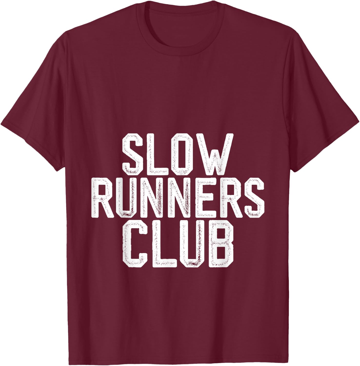 Slow Runners Club T-Shirt - T-Shirt | Maroon