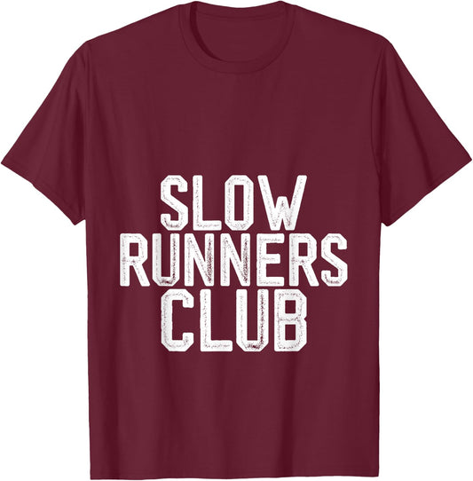 Slow Runners Club T-Shirt - T-Shirt | Maroon