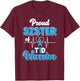 Proud Sister Of A T1D Warrior Diabetic Diabetes Awareness T-Shirt - T-Shirt | Maroon