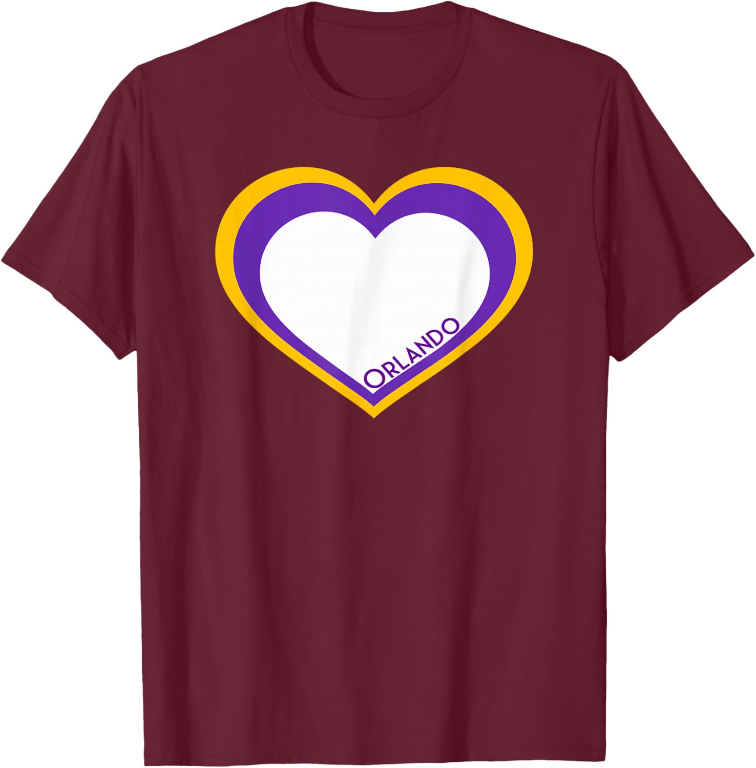 Orlando Soccer City Fan Apparel T-Shirt - T-Shirt | Maroon