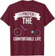 Recumbent Bike Gift Bicycle Trike Biker T-Shirt - T-Shirt | Maroon