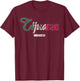 Tijuana City Flag Mexican T-Shirt - T-Shirt | Maroon