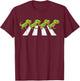 Trex Crossing Road Funny Crosswalk Pun Dinosaur Lover Gift T-Shirt - T-Shirt | Maroon