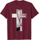Baseball Cross Jesus Christian Quote Cool Sports Lover Gifts T-Shirt - T-Shirt | Maroon