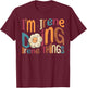 I'm Irene Doing Irene Things Funny Groovy Retro Irene T-Shirt - T-Shirt | Maroon