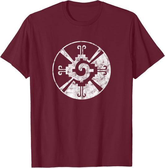 Hunab Ku, Maya, symbol, Indian, heart of the galaxy, mystic T-Shirt - T-Shirt | Maroon