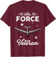 Air Force Veteran B-52 Bomber - Best Gift Veterans T-Shirt - T-Shirt | Maroon