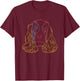 Colourful Dog English Cocker Spaniel Men Women Kids T-Shirt - T-Shirt | Maroon