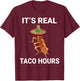 It's Real Taco Hours Funny Dancing Cockroach Dank Meme T-Shirt - T-Shirt | Maroon