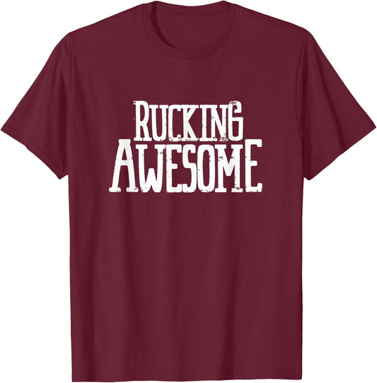 The Rucking Backpack Rucking Awesome Team - Men's Black Vintage Rucking - Small T-Shirt - T-Shirt | Maroon