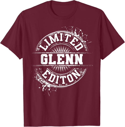 GLENN Funny Surname Family Tree Birthday Reunion Gift T-Shirt - T-Shirt | Maroon