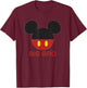 Disney Mickey Mouse Red Shorts Icon Big Bro Brother Family T-Shirt - T-Shirt | Maroon