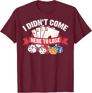 Funny Poker Gift Women Poker Player Cool Card Game T-Shirt - T-Shirt | Maroon