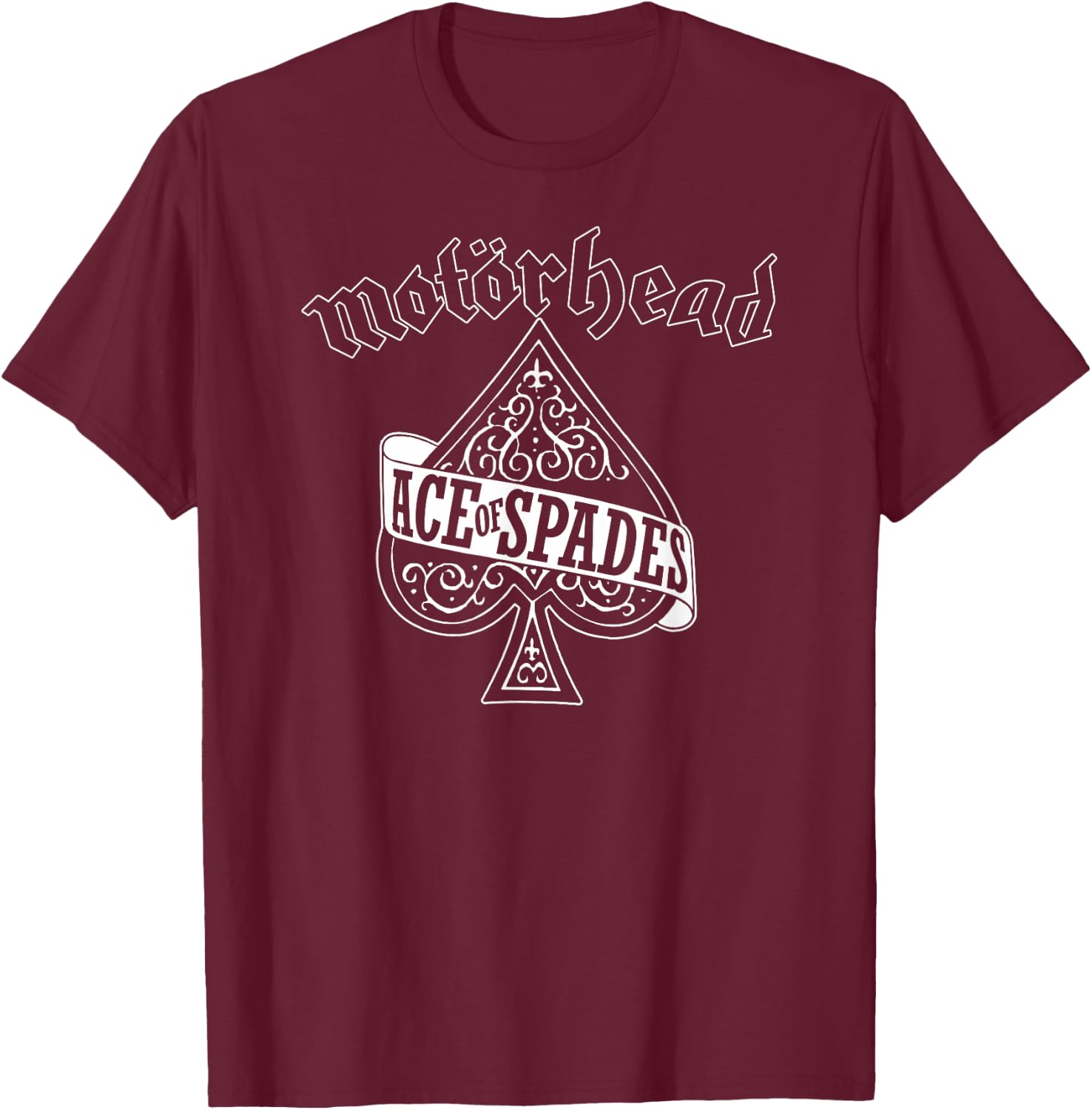 Motörhead Ace of Spades Original T-Shirt - T-Shirt | Maroon