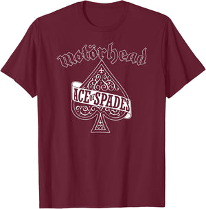 Motörhead Ace of Spades Original T-Shirt - T-Shirt | Maroon