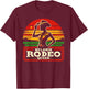 Melanin Rodeo Queen, Retro African American Cowgirl T-Shirt - T-Shirt | Maroon