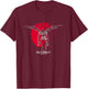 Death Note Ryuk Silhouette on Apple Anime T-Shirt - T-Shirt | Maroon
