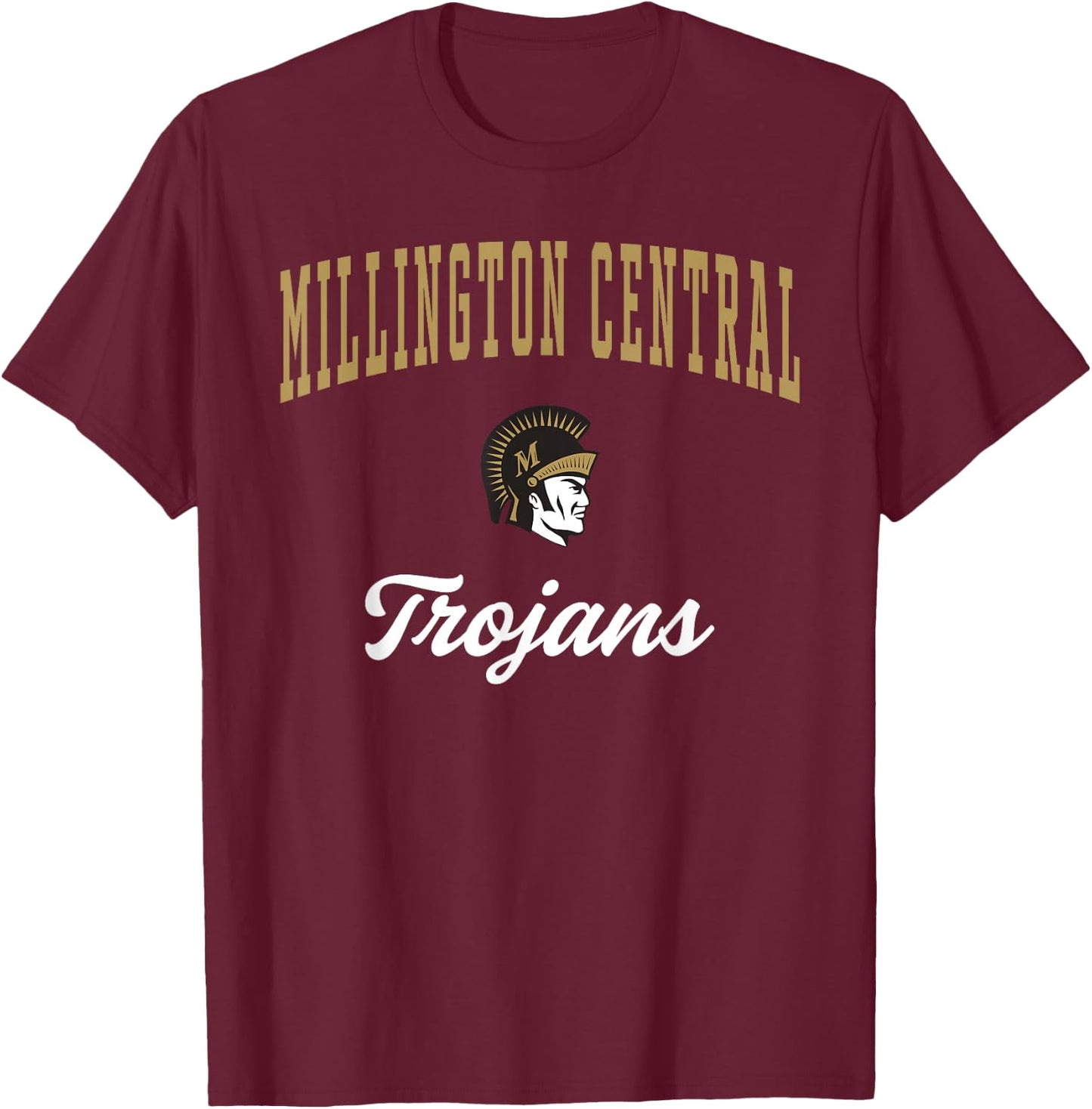 Millington Central High School Trojans T-Shirt - T-Shirt | Maroon