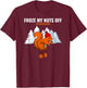 Froze My Nuts Off In Colorado Funny Squirrel Tourist T-Shirt - T-Shirt | Maroon
