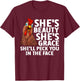 Funny Chicken Art Women Rooster Hen Chicken Farmer T-Shirt - T-Shirt | Maroon