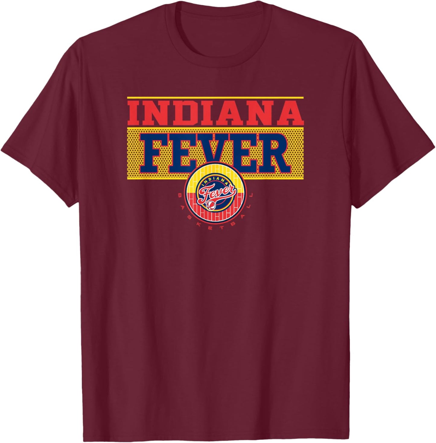 WNBA Indiana Fever Half Court T-Shirt - T-Shirt | Maroon