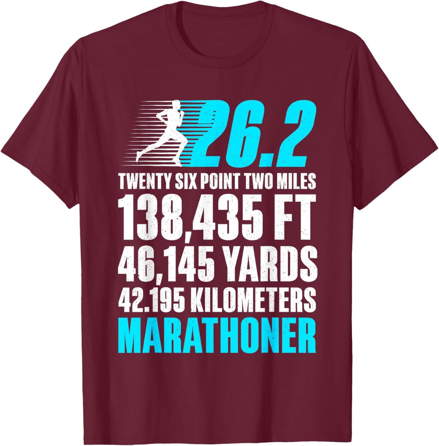 Marathon Running Design Women 26.2 Marathon Runner T-Shirt - T-Shirt | Maroon