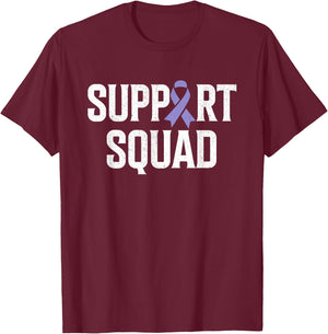 Esophageal Cancer Support Squad Esophageal Cancer Awareness T-Shirt - T-Shirt | Maroon